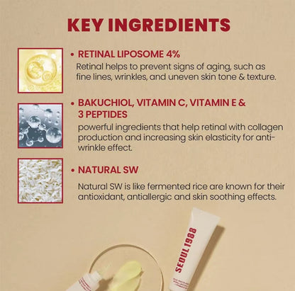 KSECRET Seoul 1988 , liposome rétinien 4 %, haricot fermenté
